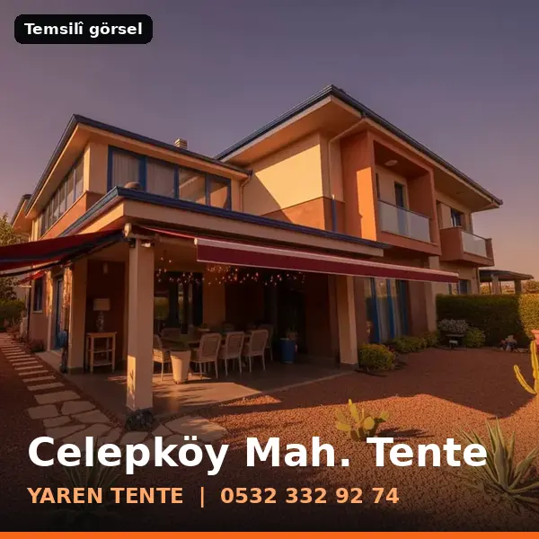 Celepköy Mahallesi için tente sistemleri, temsilî görsel - Yaren Tente