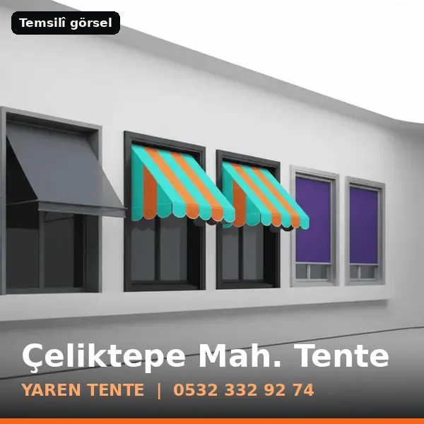 Çeliktepe Mahallesi için tente sistemleri, temsilî görsel - Yaren Tente