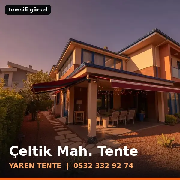 Çeltik Mahallesi için tente sistemleri, temsilî görsel - Yaren Tente