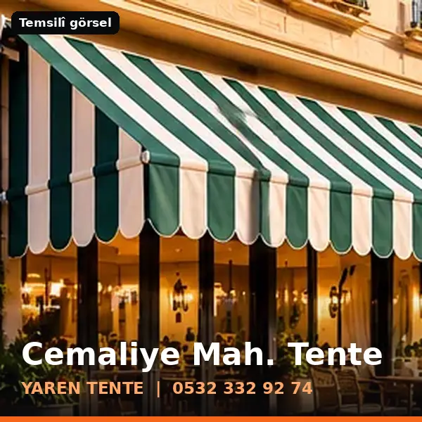 Cemaliye Mahallesi için tente sistemleri, temsilî görsel - Yaren Tente