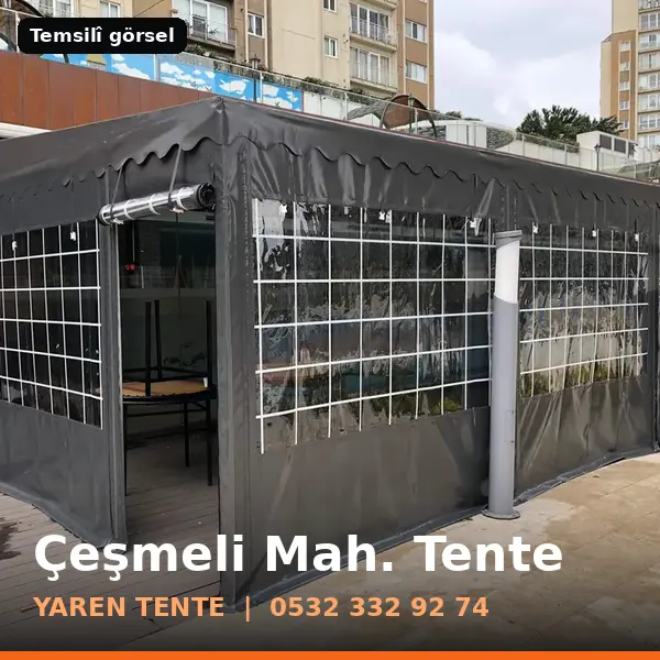 Çeşmeli Mahallesi için tente sistemleri, temsilî görsel - Yaren Tente