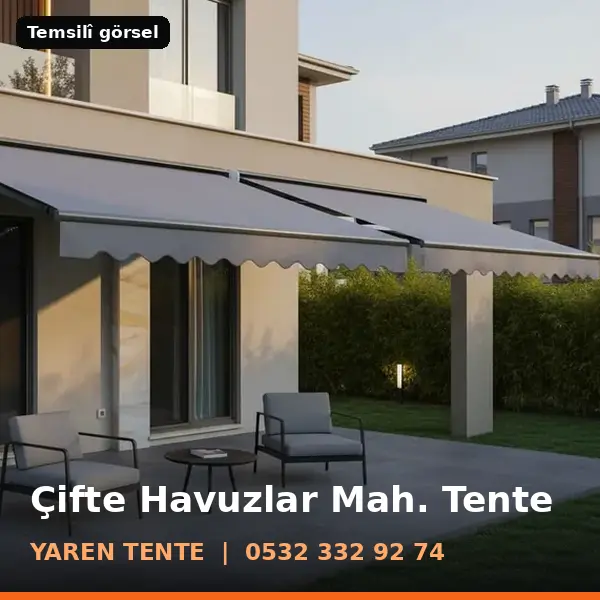 Çifte Havuzlar Mahallesi için tente sistemleri, temsilî görsel - Yaren Tente