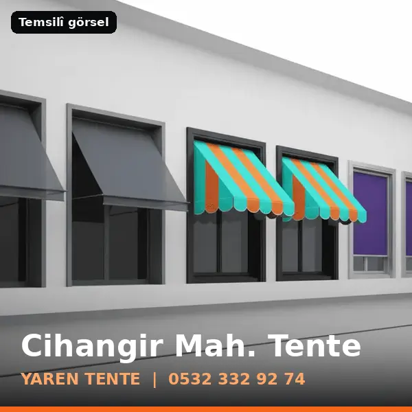Cihangir Mahallesi için tente sistemleri, temsilî görsel - Yaren Tente