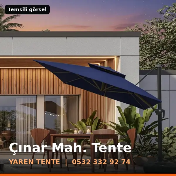 Çınar Mahallesi için tente sistemleri, temsilî görsel - Yaren Tente