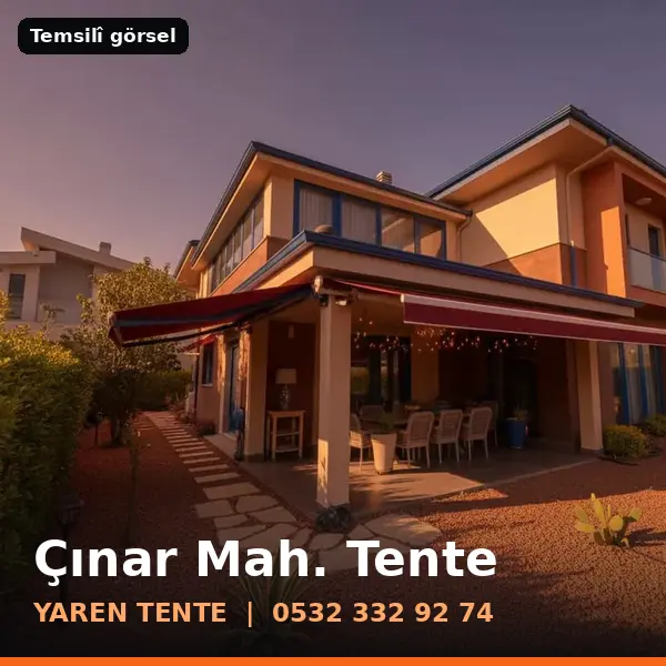 Çınar Mahallesi için tente sistemleri, temsilî görsel - Yaren Tente