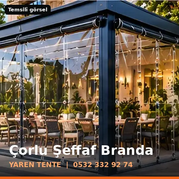 Çorlu şeffaf branda örneği (temsilî görsel) - Yaren Tente