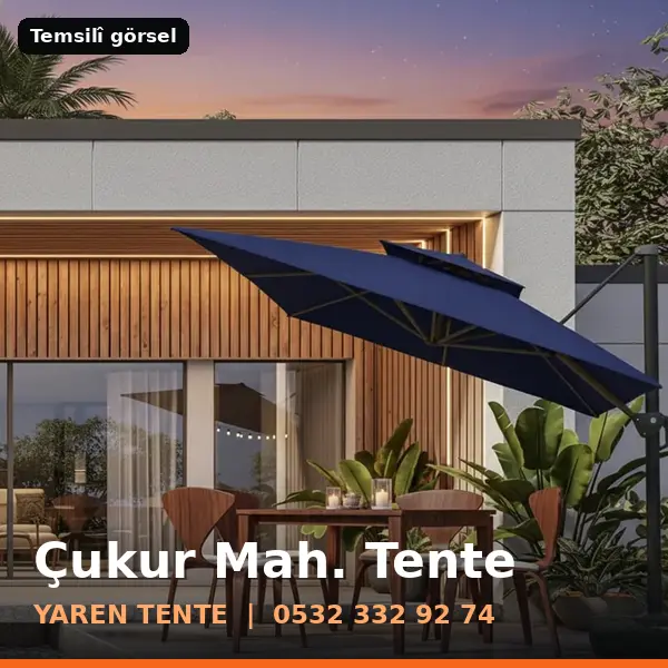 Çukur Mahallesi için tente sistemleri, temsilî görsel - Yaren Tente