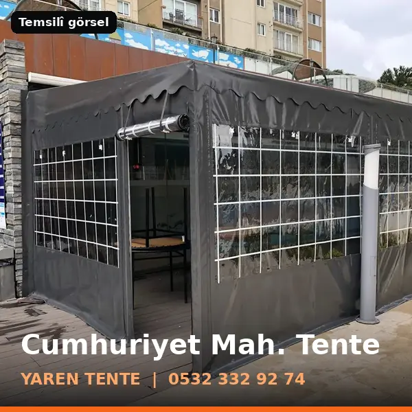 Cumhuriyet Mahallesi için tente sistemleri, temsilî görsel - Yaren Tente