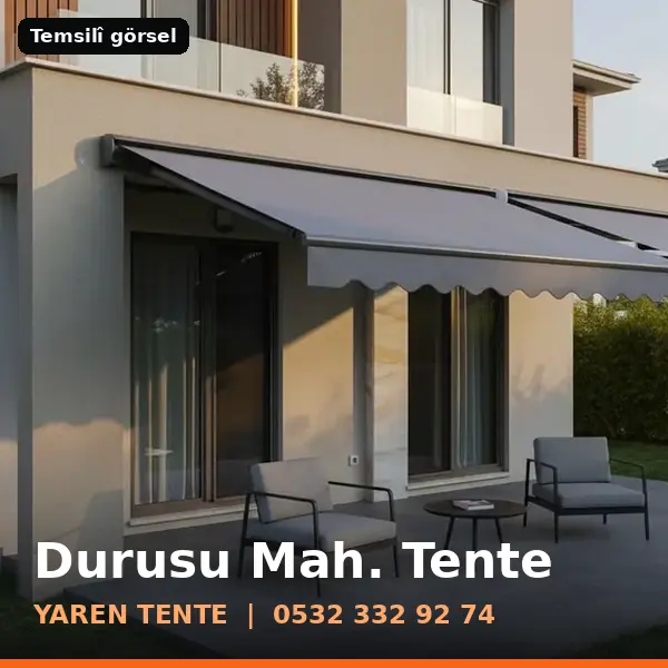 Durusu Mahallesi için tente sistemleri, temsilî görsel - Yaren Tente