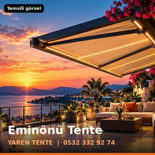 Eminönü için tente sistemleri, temsilî görsel - Yaren Tente