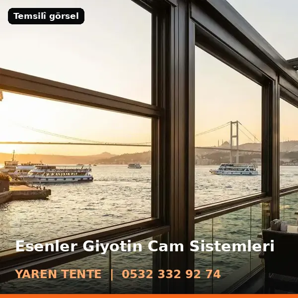 Esenler giyotin cam sistemleri örneği (temsilî görsel) - Yaren Tente