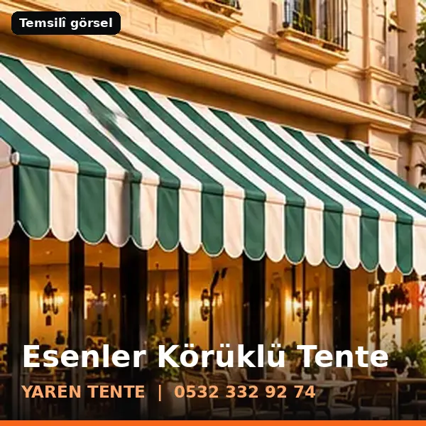 Esenler körüklü tente örneği (temsilî görsel) - Yaren Tente