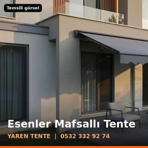 Esenler mafsallı tente örneği (temsilî görsel) - Yaren Tente