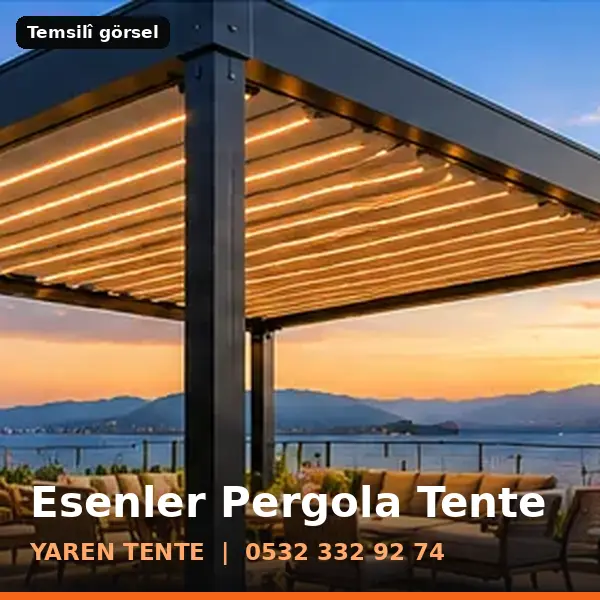 Esenler pergola tente örneği (temsilî görsel) - Yaren Tente