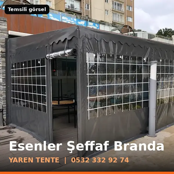 Esenler şeffaf branda örneği (temsilî görsel) - Yaren Tente