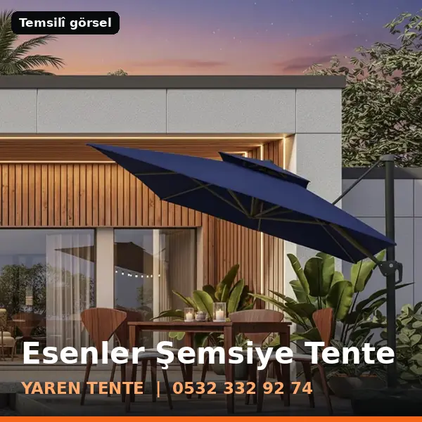 Esenler şemsiye tente örneği (temsilî görsel) - Yaren Tente