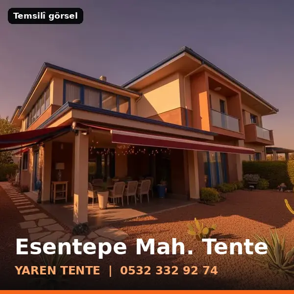Esentepe Mahallesi için tente sistemleri, temsilî görsel - Yaren Tente