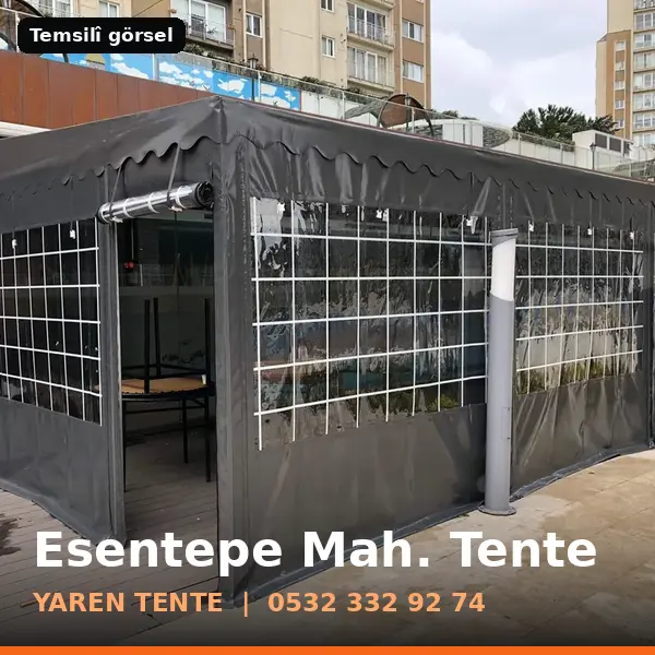 Esentepe Mahallesi için tente sistemleri, temsilî görsel - Yaren Tente