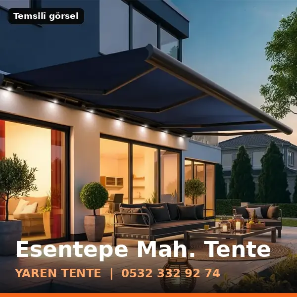 Esentepe Mahallesi için tente sistemleri, temsilî görsel - Yaren Tente
