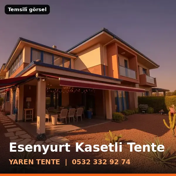 Esenyurt kasetli tente örneği (temsilî görsel) - Yaren Tente