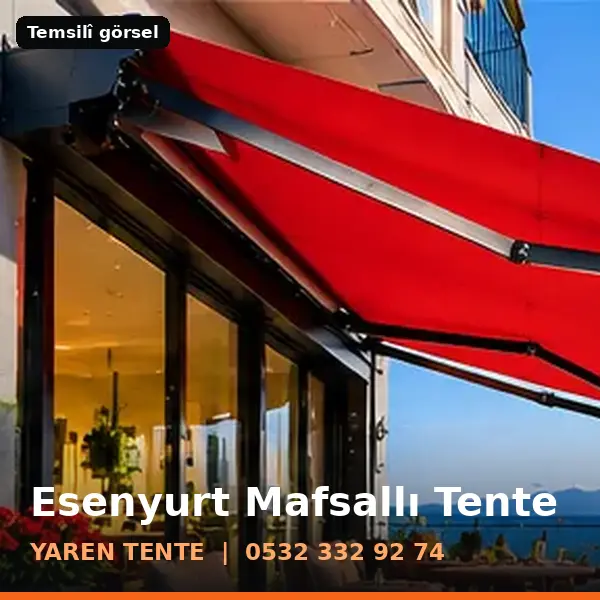Esenyurt mafsallı tente örneği (temsilî görsel) - Yaren Tente
