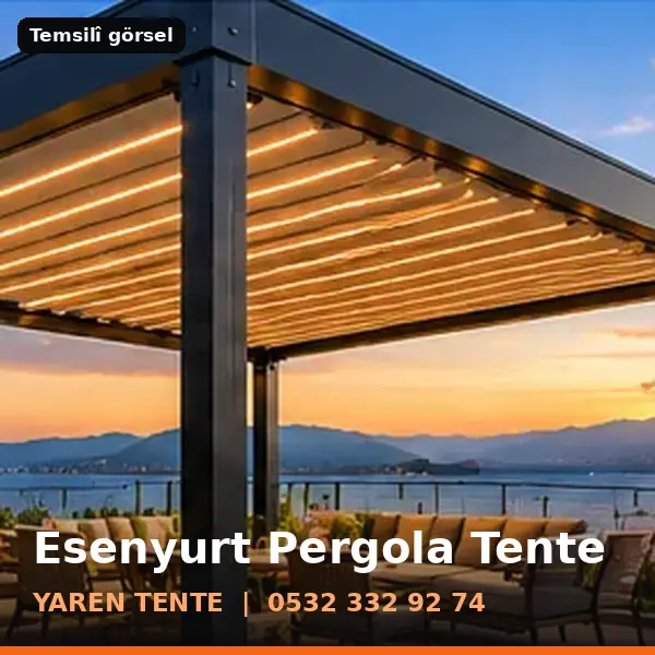 Esenyurt pergola tente örneği (temsilî görsel) - Yaren Tente