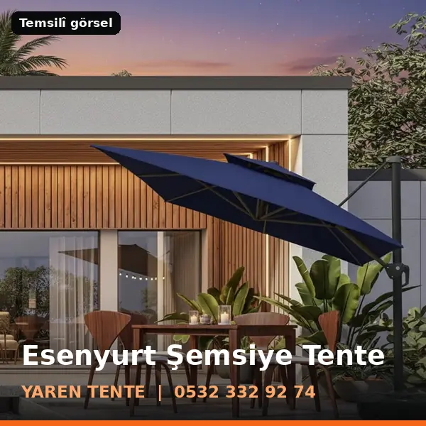 Esenyurt şemsiye tente örneği (temsilî görsel) - Yaren Tente