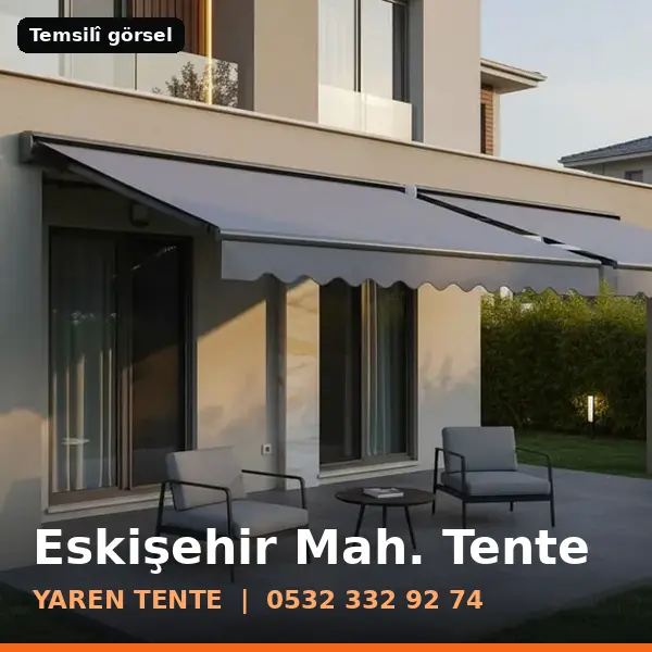 Eskişehir Mahallesi için tente sistemleri, temsilî görsel - Yaren Tente