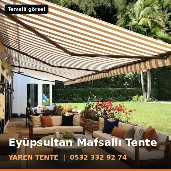 Eyüpsultan mafsallı tente örneği (temsilî görsel) - Yaren Tente