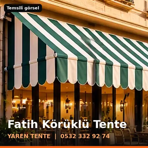 Fatih körüklü tente örneği (temsilî görsel) - Yaren Tente