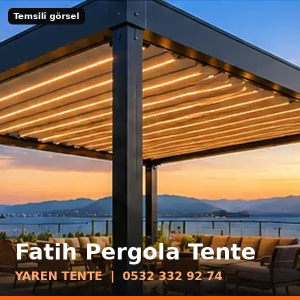 Fatih pergola tente örneği (temsilî görsel) - Yaren Tente