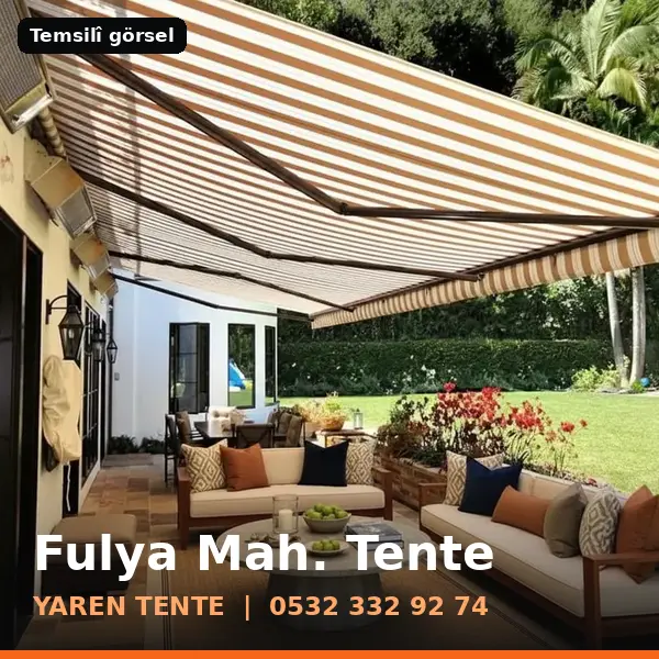 Fulya Mahallesi için tente sistemleri, temsilî görsel - Yaren Tente