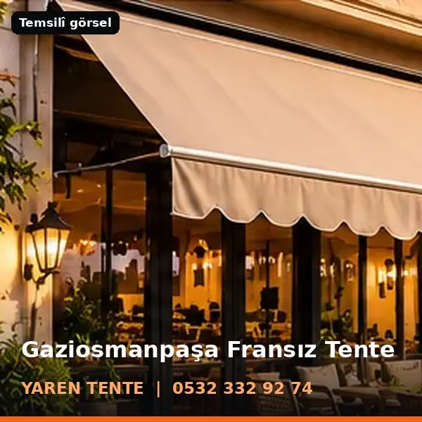 Gaziosmanpaşa fransız tente örneği (temsilî görsel) - Yaren Tente