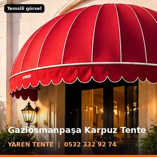 Gaziosmanpaşa karpuz tente örneği (temsilî görsel) - Yaren Tente