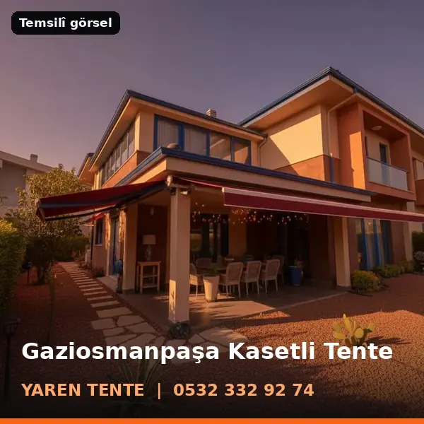 Gaziosmanpaşa kasetli tente örneği (temsilî görsel) - Yaren Tente