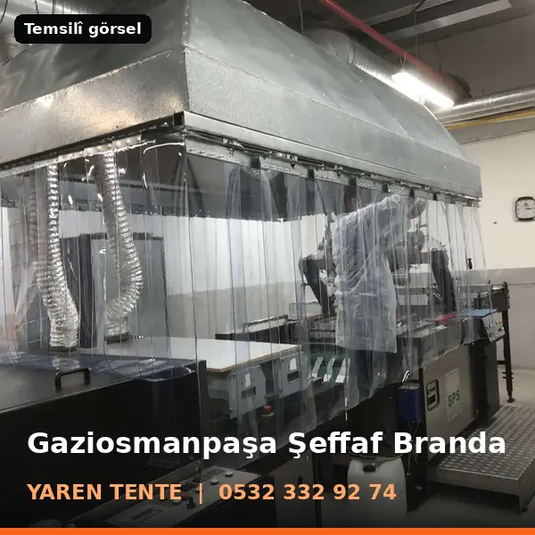Gaziosmanpaşa şeffaf branda örneği (temsilî görsel) - Yaren Tente