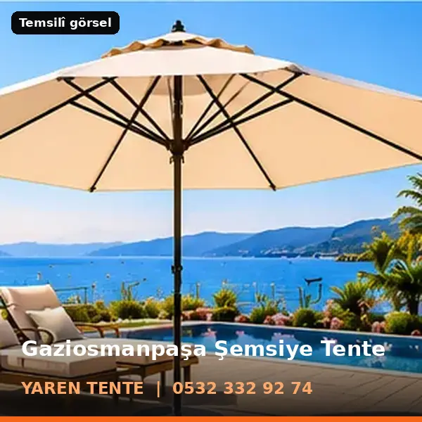 Gaziosmanpaşa şemsiye tente örneği (temsilî görsel) - Yaren Tente