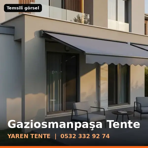 Gaziosmanpaşa için tente sistemleri, temsilî görsel - Yaren Tente