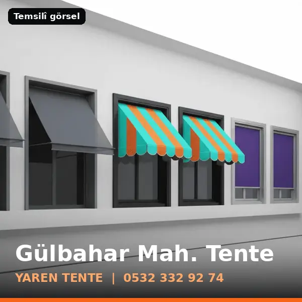 Gülbahar Mahallesi için tente sistemleri, temsilî görsel - Yaren Tente
