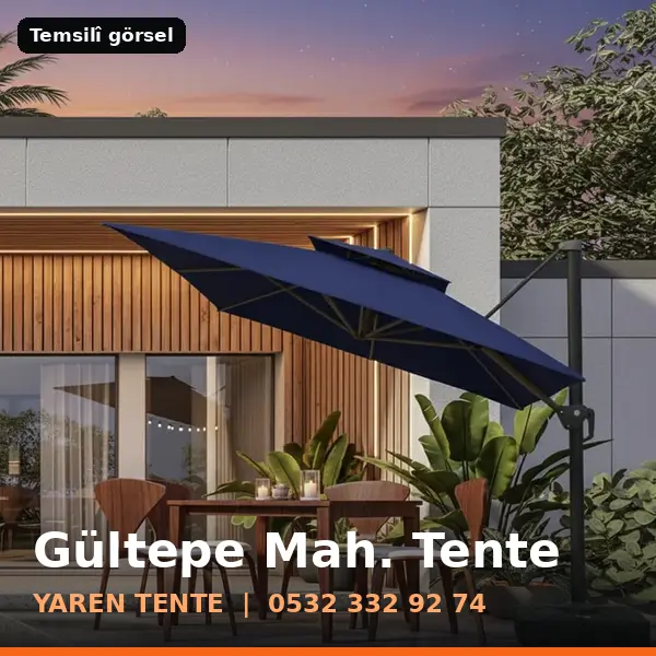 Gültepe Mahallesi için tente sistemleri, temsilî görsel - Yaren Tente