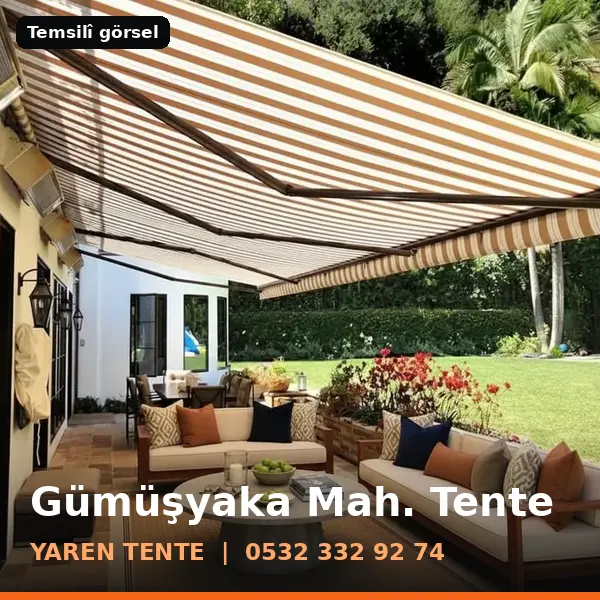 Gümüşyaka Mahallesi için tente sistemleri, temsilî görsel - Yaren Tente