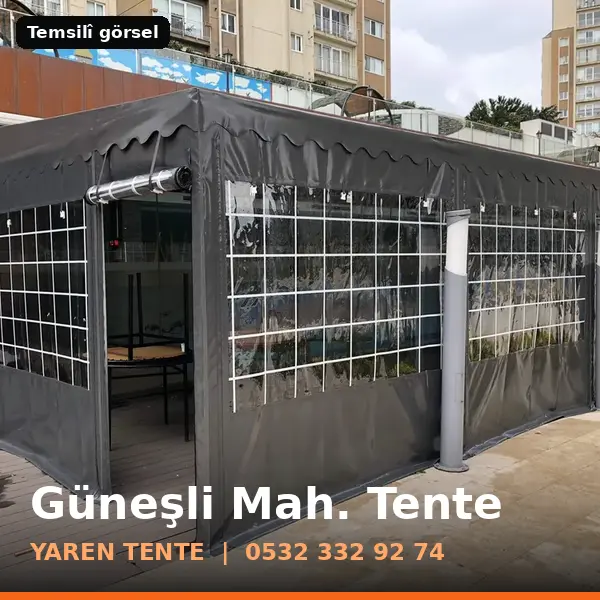 Güneşli Mahallesi için tente sistemleri, temsilî görsel - Yaren Tente