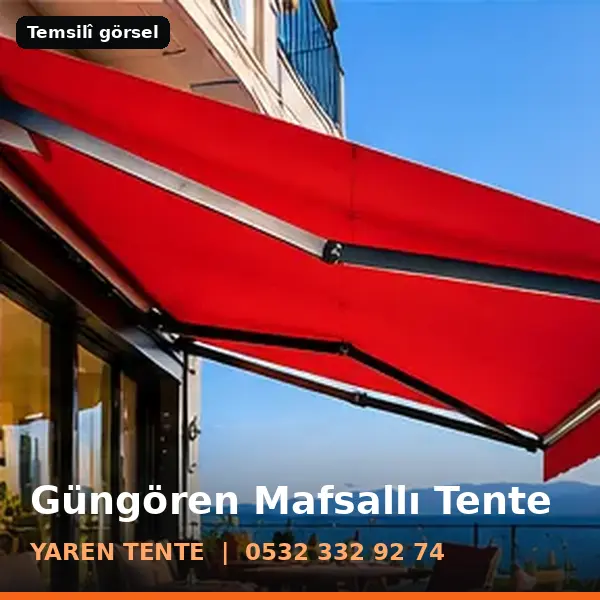Güngören mafsallı tente örneği (temsilî görsel) - Yaren Tente