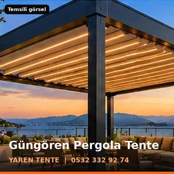 Güngören pergola tente örneği (temsilî görsel) - Yaren Tente