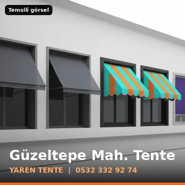 Güzeltepe Mahallesi için tente sistemleri, temsilî görsel - Yaren Tente