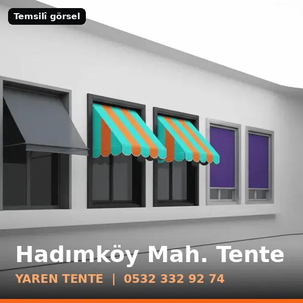 Hadımköy Mahallesi için tente sistemleri, temsilî görsel - Yaren Tente