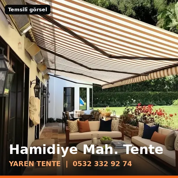 Hamidiye Mahallesi için tente sistemleri, temsilî görsel - Yaren Tente