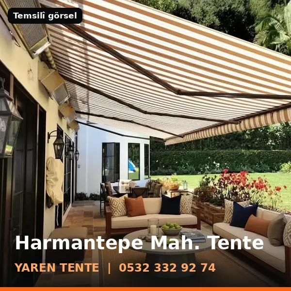 Harmantepe Mahallesi için tente sistemleri, temsilî görsel - Yaren Tente