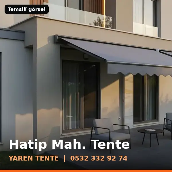 Hatip Mahallesi için tente sistemleri, temsilî görsel - Yaren Tente