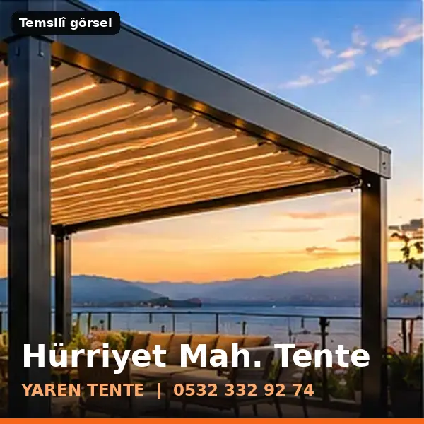 Hürriyet Mahallesi için tente sistemleri, temsilî görsel - Yaren Tente